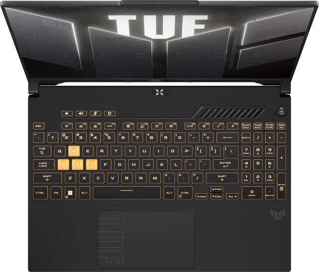 Лаптоп ASUS TUF Gaming F16 FX607VJR-TU307, Intel Core 7 230H 10C (1.8 / 5.2 GHz, 24MB Cache), 16" (40.64cm) WUXGA IPS 144Hz Anti-Glare Display, NVIDIA GF RTX3050 6GB GDDR6, 16 GB DDR5,  512 GB M.2 NVMe SSD, No OS