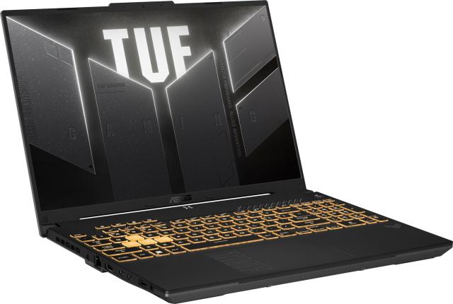 Лаптоп ASUS TUF Gaming F16 FX607VJR-TU307, Intel Core 7 230H 10C (1.8 / 5.2 GHz, 24MB Cache), 16" (40.64cm) WUXGA IPS 144Hz Anti-Glare Display, NVIDIA GF RTX3050 6GB GDDR6, 16 GB DDR5,  512 GB M.2 NVMe SSD, No OS