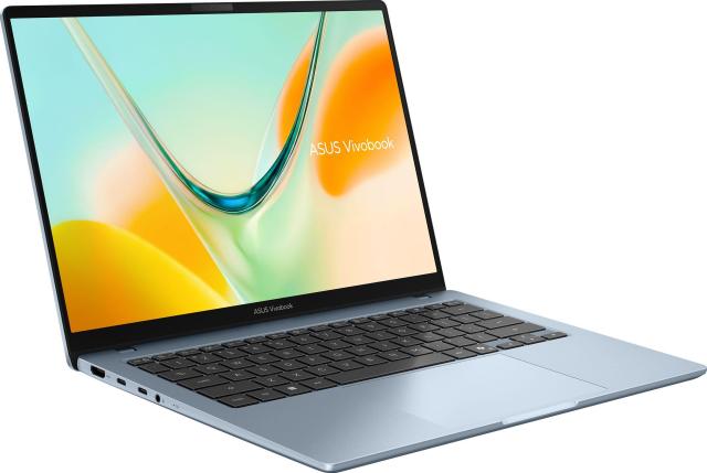 Лаптоп ASUS Vivobook S14 S5408QA-TM274W, Qualcomm Snapdragon X X1-26-101 8C (2.97 GHz, 30MB Cache), 14.0" (35.56 cm) WUXGA IPS Anti-glare Display, 8GB LPDDR5X, 256GB M.2 NVMe SSD, Windows 11 Home