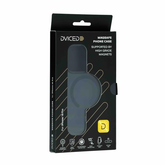 Прозрачен калъф Dviced с MagSafe за iPhone 18 Pro, Black