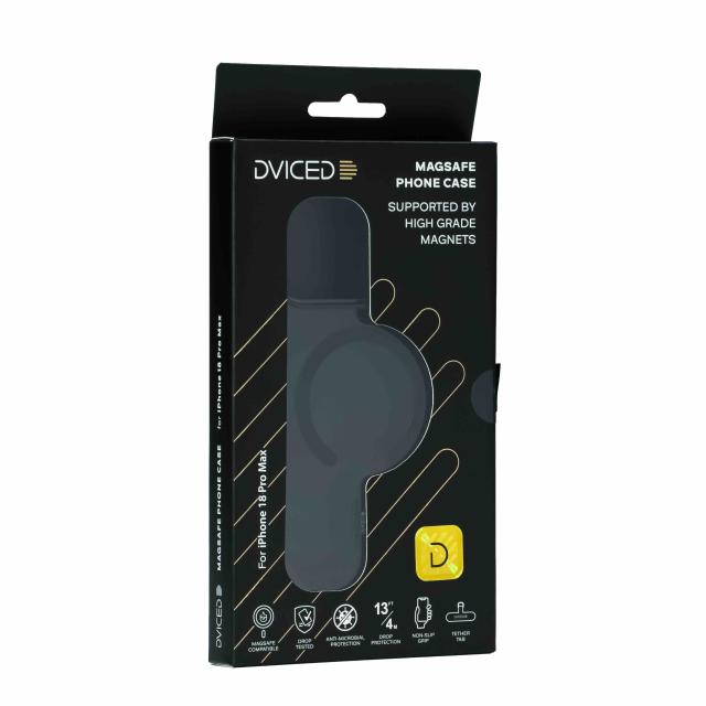 Прозрачен калъф Dviced с MagSafe за iPhone 18 Pro Max, Black