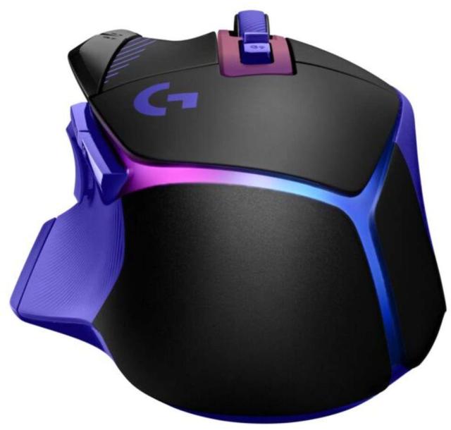 Гейминг мишка Logitech G502 X Plus Lightsync RGB, Wireless, оптичен HERO 44K, 48 000 DPI, Dark Lilac