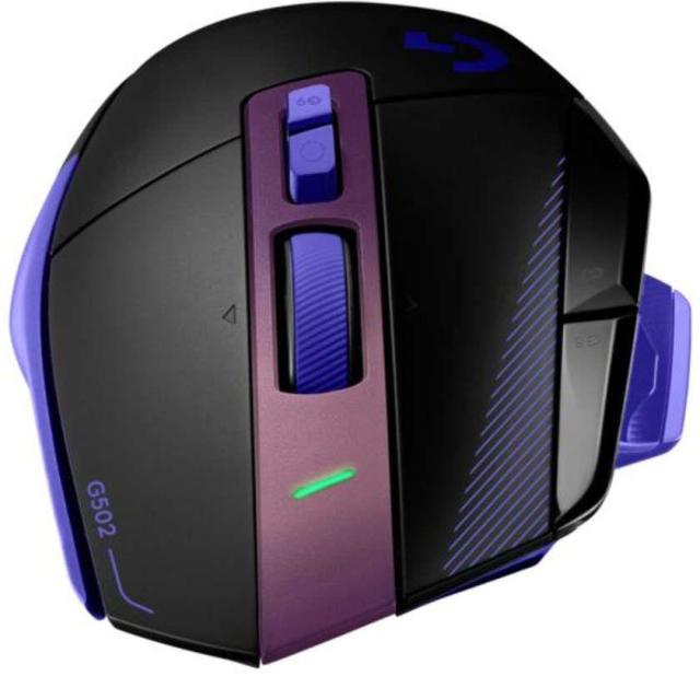 Гейминг мишка Logitech G502 X Plus Lightsync RGB, Wireless, оптичен HERO 44K, 48 000 DPI, Dark Lilac