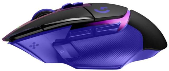 Гейминг мишка Logitech G502 X Plus Lightsync RGB, Wireless, оптичен HERO 44K, 48 000 DPI, Dark Lilac