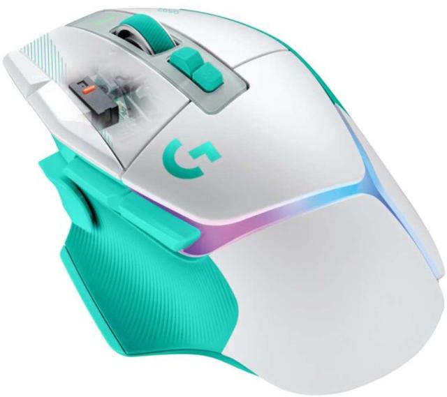Гейминг мишка Logitech G502 X Plus Lightsync RGB, Wireless, оптичен HERO 44K, 48 000 DPI, Mint