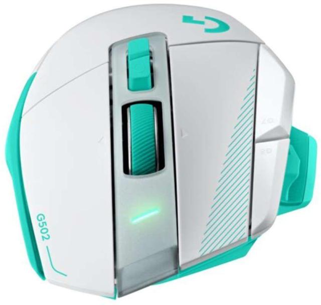 Гейминг мишка Logitech G502 X Plus Lightsync RGB, Wireless, оптичен HERO 44K, 48 000 DPI, Mint