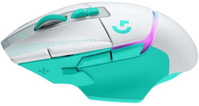 Гейминг мишка Logitech G502 X Plus Lightsync RGB, Wireless, оптичен HERO 44K, 48 000 DPI, Mint