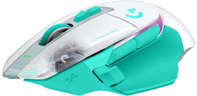 Гейминг мишка Logitech G502 X Plus Lightsync RGB, Wireless, оптичен HERO 44K, 48 000 DPI, Mint