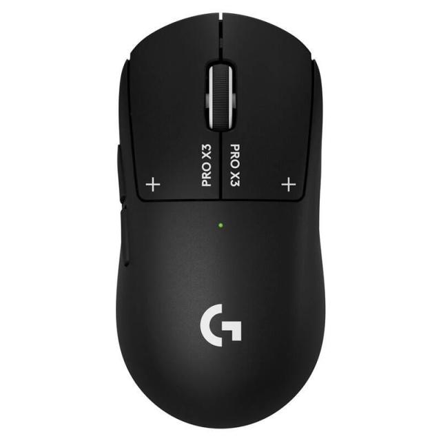 Гейминг мишка Logitech G Pro X3 Superstrike, Wireless, оптичен HERO 2, 48 000 DPI, Midnight Black