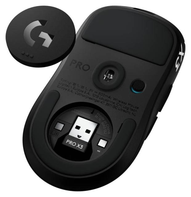 Гейминг мишка Logitech G Pro X3 Superstrike, Wireless, оптичен HERO 2, 48 000 DPI, Midnight Black