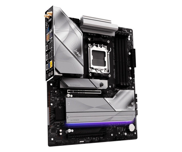 Дънна платка ASRock X870 LiveMixer WiFi, X870, AM5, DDR5, 4x M.2 NVMe SSD, 2x SATA3 6.0 Gb/s, Wi-Fi 7 + BT, HDMI, ATX