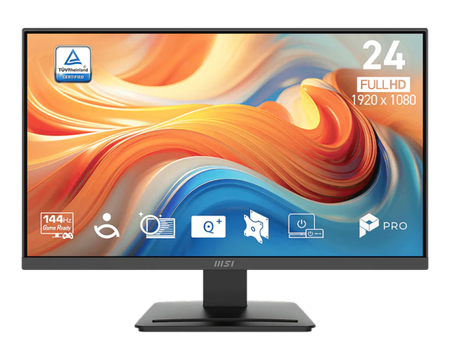 Монитор MSI PRO MP241 E14V, 23.8" (60.45cm) FHD VA Panel, 144Hz, 1ms, 100 000 000:1, 250cd/m2, DisplayPort, HDMI