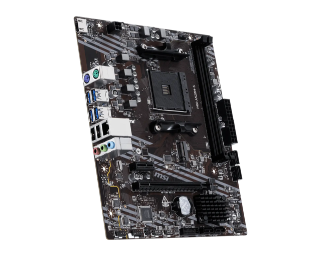 Дънна платка MSI PRO A520M-S, AM4, 2x DDR4, 1x M.2, 4x SATA 6G, HDM, mATX
