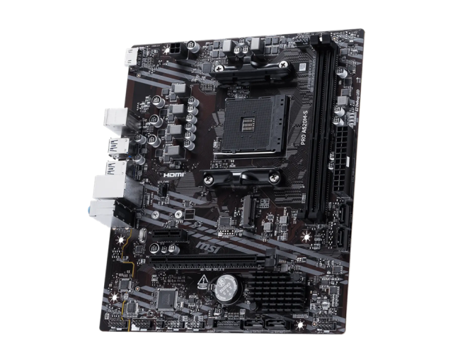 Дънна платка MSI PRO A520M-S, AM4, 2x DDR4, 1x M.2, 4x SATA 6G, HDM, mATX