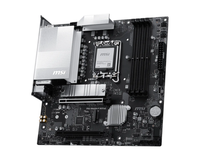 Дънна платка MSI PRO B860M-P WIFI6E, LGA1851, 4x DDR5, 2x M.2, 4x SATA 6G, VGA, HDM, DisplayPort, mATX