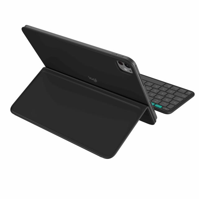 Logitech Flip Folio Keyboard Case US, защитен калъф 11.0" (27.94 cm) с безжична клавиатура, Graphite 