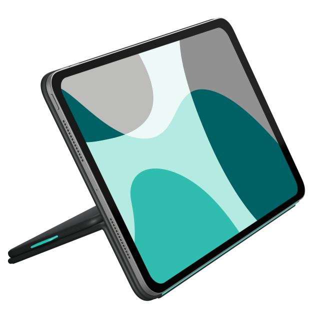 Logitech Flip Folio Keyboard Case US, защитен калъф 11.0" (27.94 cm) с безжична клавиатура, Graphite 