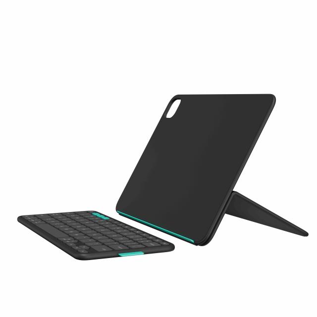Logitech Flip Folio Keyboard Case US, защитен калъф 11.0" (27.94 cm) с безжична клавиатура, Graphite 