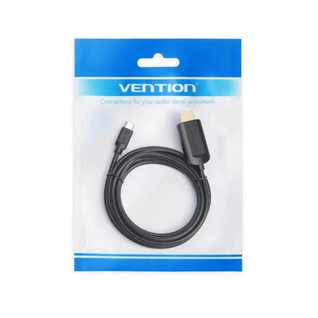 Кабел Vention USB Type-C(м) към HDMI (м) 4K, 1.5m Black