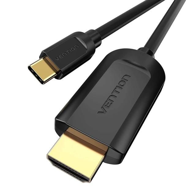 Кабел Vention USB Type-C(м) към HDMI (м) 4K, 1.5m Black