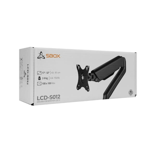 Стойка за монитор SBOX Desk Mount Monitor - LCD-S012-3