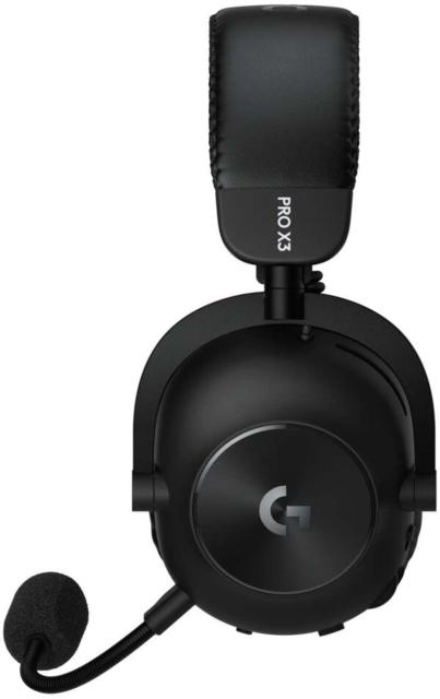 Геймърски слушалки Logitech Pro X 3 Lightspeed Black, Wireless, Bluetooth, USB, Jack 3.5mm