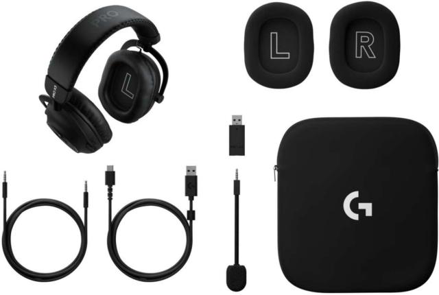 Геймърски слушалки Logitech Pro X 3 Lightspeed Black, Wireless, Bluetooth, USB, Jack 3.5mm