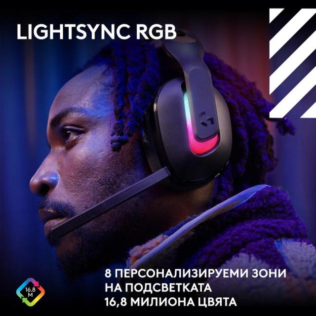 Геймърски слушалки Logitech Astro A20 X Lightspeed Black, Wireless, Bluetooth, USB-C кабел, микрофон