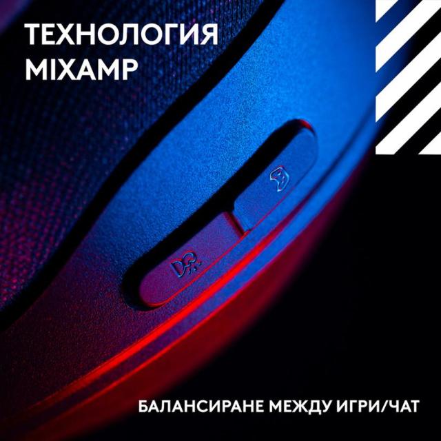 Геймърски слушалки Logitech Astro A20 X Lightspeed Black, Wireless, Bluetooth, USB-C кабел, микрофон