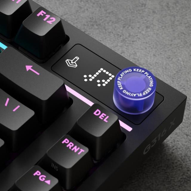 Геймърска механична клавиатура Logitech G316 X 75 Black RGB, Hot-Swappable Tactile Switch, USB