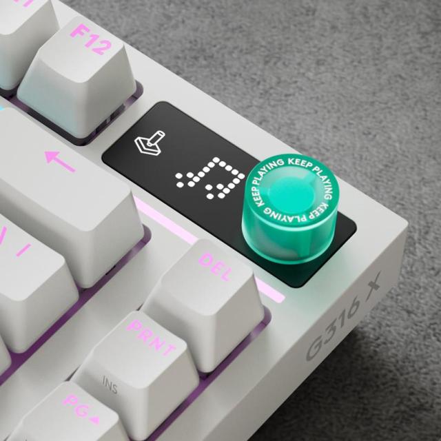 Геймърска механична клавиатура Logitech G316 X 75 White RGB, Hot-Swappable Tactile Switch, USB