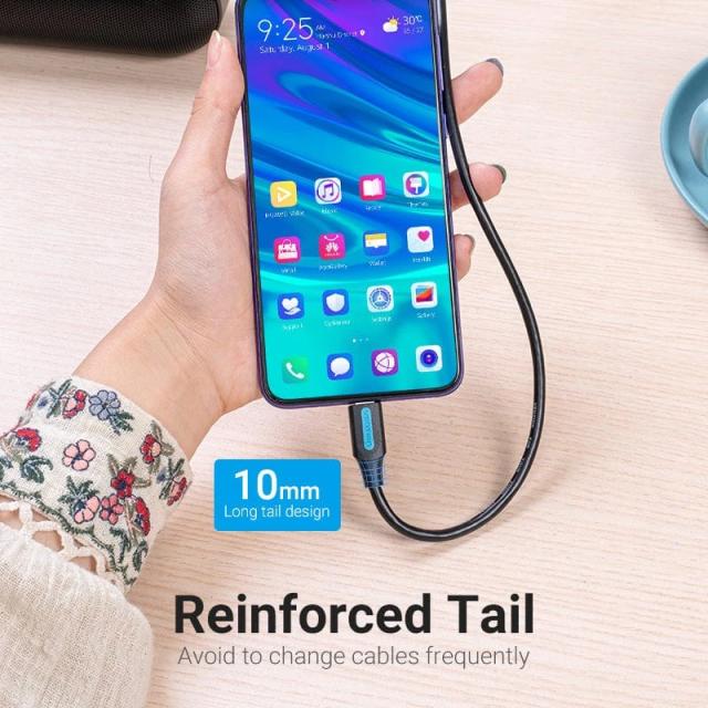 Кабел Vention USB 3.0(м) към USB Type-C(м) 5 Gb/s, 0.5m Black