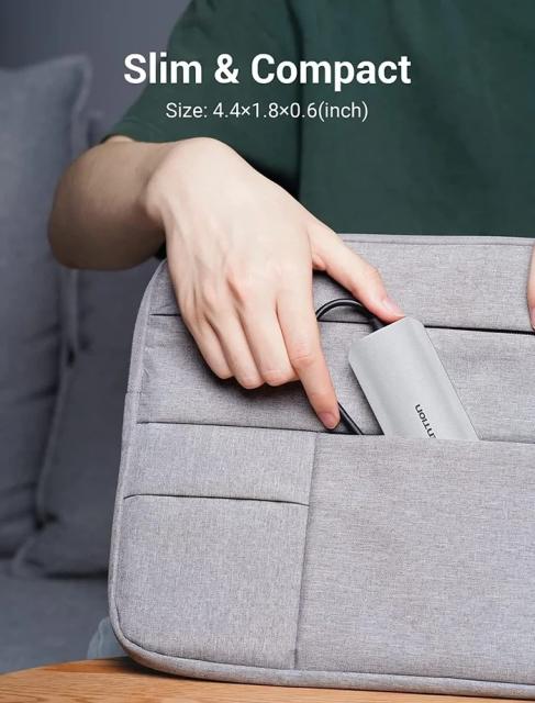 Мултипортов адаптер Vention  HDMI x 1, USB3.0 x 3, USB-C PD100W x 1, SD/TF към USB Type-C