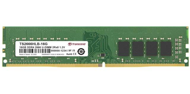 Памет Transcend 16GB TS DDR4 2666Mhz U-DIMM 2Rx8 1Gx8 CL19 1.2V