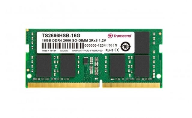 Памет Transcend 16GB TS DDR4 2666Mhz SO-DIMM 2Rx8 1Gx8 CL19 1.2V