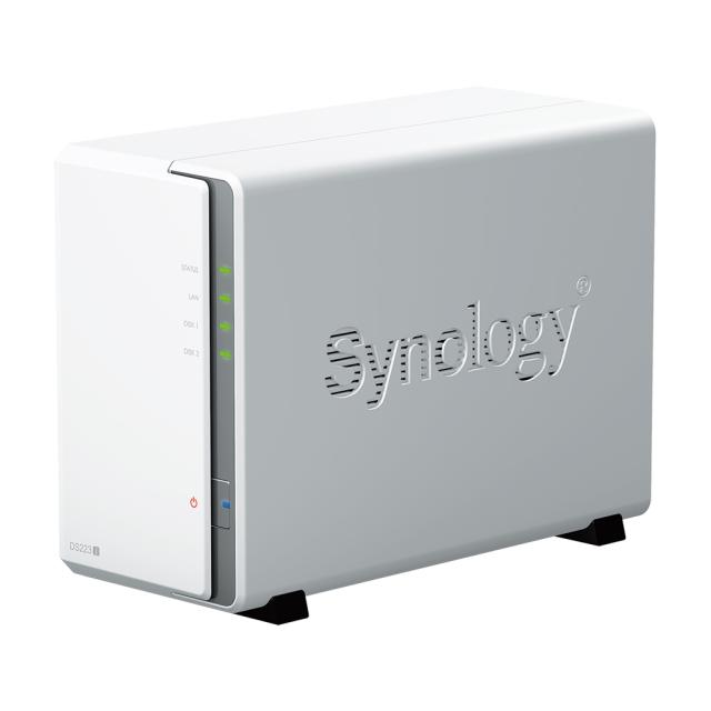 NAS устройство Synology DS223j 2-bay, Realtek RTD1619B 4C (1.1 / 1.7 GHz, 1MB Cache), без HDD/SSD, 1GB DDR4 non-ECC; 1 x RJ-45 1GbE LAN Port; 2 x USB 3.2