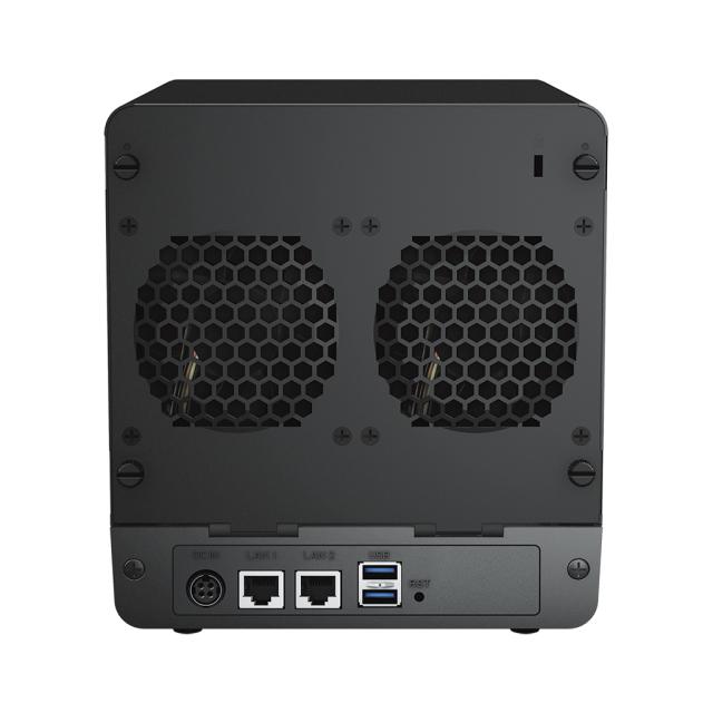 NAS устройство Synology DS423 4-bay, Realtek RTD1619B 4-core 1.7GHz, без HDD/SSD (4x SATA 6Gb/s), 2GB DDR4, 2x RJ-45 1GbE, 2x USB 3.2
