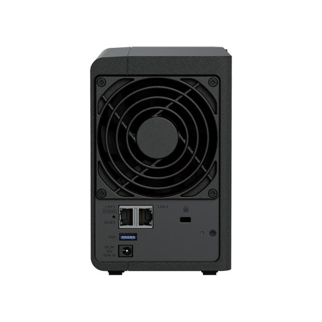 NAS устройство Synology DS225+ 2-bays, Intel Celeron J4125 4C (2.0 / 2.7 GHz, 4MB Cache), без HDD/SSD, 2GB DDR4 SODIMM, 1x 2.5GbE RJ-45, 1x 1GbE RJ-45, 2x USB 3.2