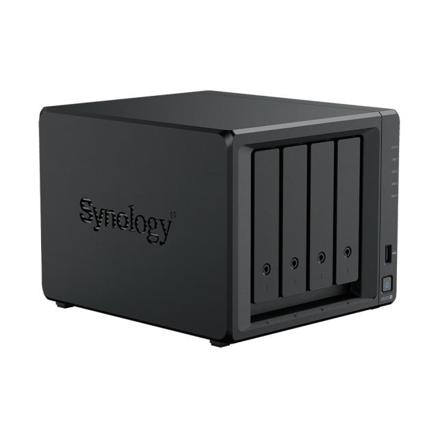 NAS устройство Synology DS425+ 2-bays, Intel Celeron J4125 4C (2.0 / 2.7 GHz, 4MB Cache), без HDD/SSD/m.2 NVMe, 2GB DDR4 SODIMM, 1x 2.5GbE RJ-45, 1x 1GbE RJ-45, 2x USB 3.2
