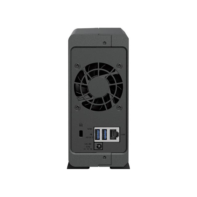 NAS устройство Synology DS124, Realtek RTD1619B 4-core 1.7GHz, без HDD, (1x SATA 6Gb/s), 1GB DDR4, 1x RJ-45 1GbE LAN, 2x USB 3.2