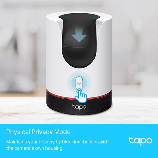IP камера TP-LINK Tapo C225, управляема (PT - Pan/Tilt) камера, WiFi, ден/нощ, 2K QHD 4MP, двупосочно комуникация