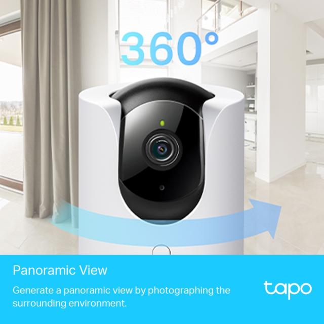 IP камера TP-LINK Tapo C225, управляема (PT - Pan/Tilt) камера, WiFi, ден/нощ, 2K QHD 4MP, двупосочно комуникация