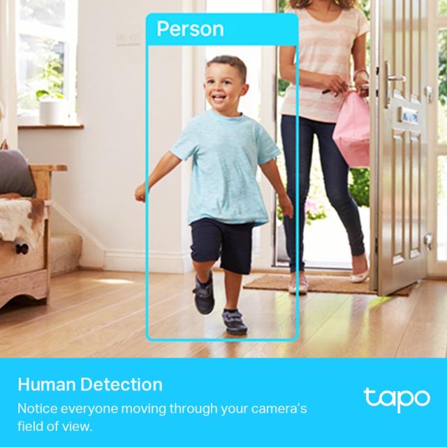 IP камера TP-LINK Tapo C225, управляема (PT - Pan/Tilt) камера, WiFi, ден/нощ, 2K QHD 4MP, двупосочно комуникация