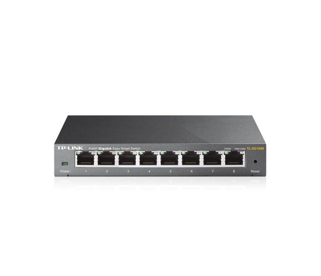 Суич TP-Link TL-SG108E, 8x 1000Mbps, управляем, до 32 VLANs