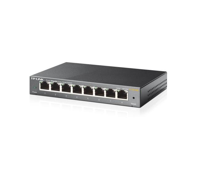 Суич TP-Link TL-SG108E, 8x 1000Mbps, управляем, до 32 VLANs