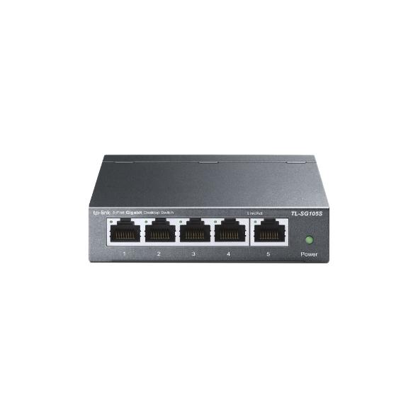 Суич TP-Link TL-SG105S, 5x 10/100/1000Mbps RJ45