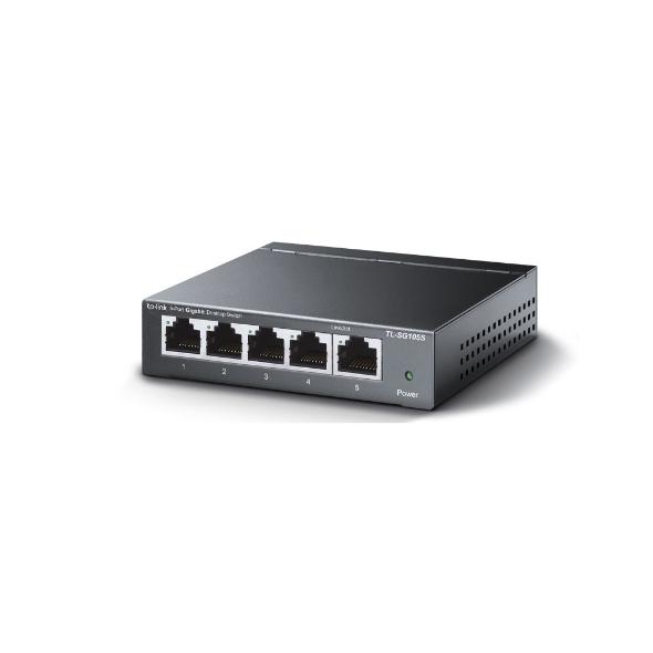 Суич TP-Link TL-SG105S, 5x 10/100/1000Mbps RJ45