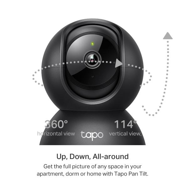 IP камера TP-Link Tapo C211, Pan/Tilt, 3MP, ден/нощ до 9м., Micro SD, двупосочна комуникация