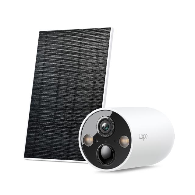 IP камера TP-Link Tapo C425 KIT с включен  слънчев панел, насочена "bullet" камера, 4MPix (2560x1440@20fps), H.264, IR осветеност (до 15m), IP66, Wi-Fi, microSD, микрофон и говорител