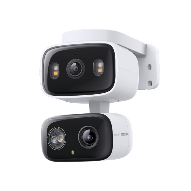 IP камера TP-Link Tapo C246D, Pan/Tilt, IR осветеност (до 12m), 2.8/6.0mm двоен обектив, външна IP65, Wi-Fi, microSD, двупосочна комуникация
